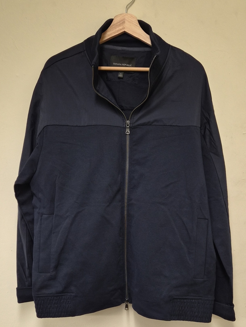 Banana Republic Men's Dark Navy Full-Zip Sweater Jacket Size XL